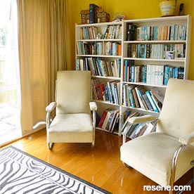 Yellow art deco library