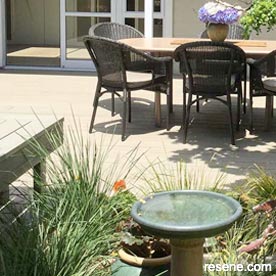 Stained deck