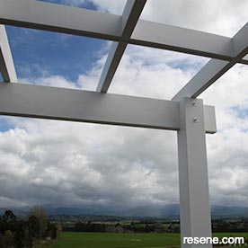 A dream home - painted pergola