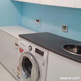 Blue themed laundry