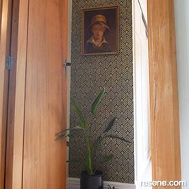 Art Deco wall stencil 