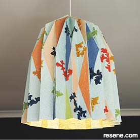 DIY origami pendant light