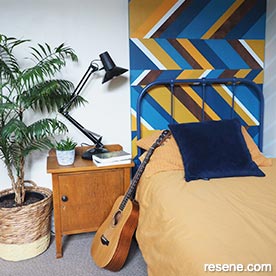 Paint and stain headboard