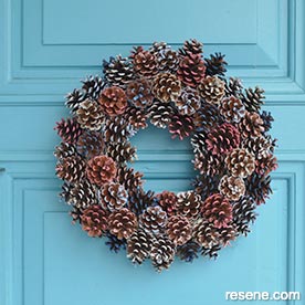 Paint pinecones three ways and create flowers