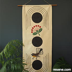 Kiwiana wall hanging
