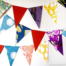 Wallpaper bunting