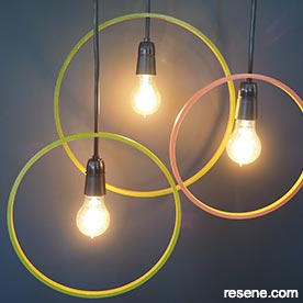 Hoop pendant lights