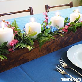 Candle box centrepiece