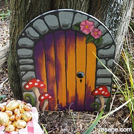 Bunny door for Easter