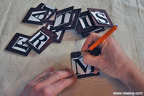 Step 6 - trace letters