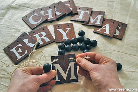Step 8 - Thread letters