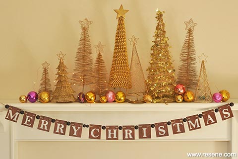 Make your own Christmas bunting