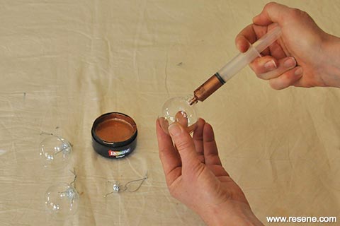 Step 7 - add gold paint