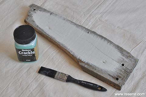 Step 2 - Paint crackle effect
