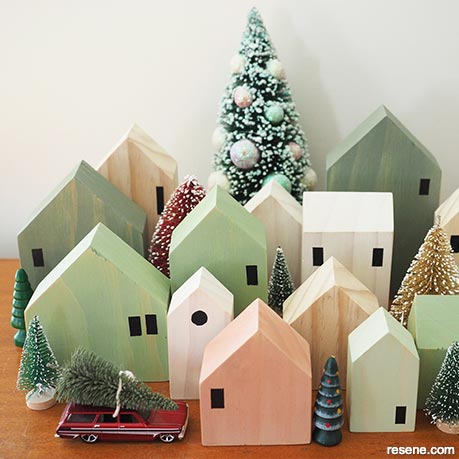 How to make a Christmas village