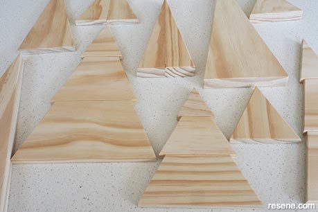 Christmas tree forest - Step 1