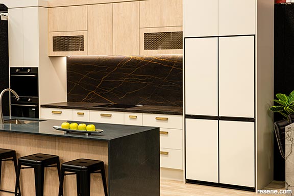 Samsung BESPOKE fridge and dishwashers in custom Resene colours