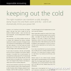 Keeping out the cold 