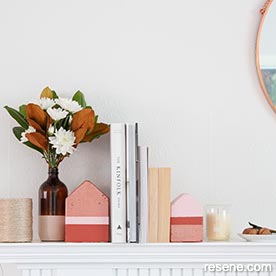 Pretty pink bookends