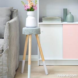 Make a concrete plant stand