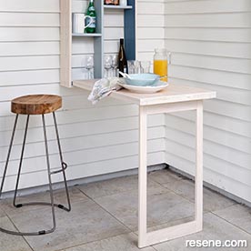 Make a fold-out bar