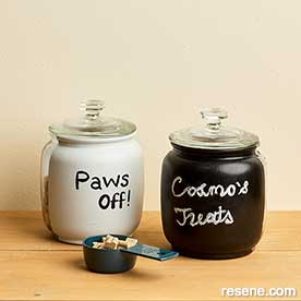 Pet treat jars