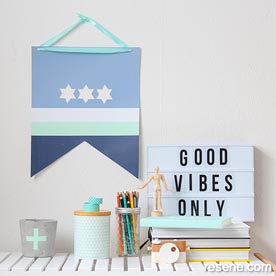 Make a kids wall flag