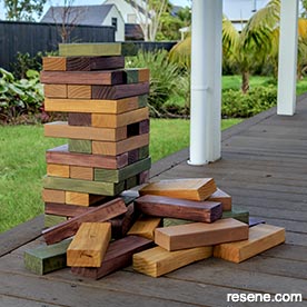 How to make your own giant Jenga game