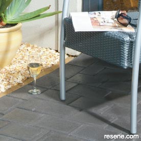 Laying paving