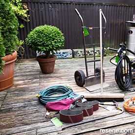 Refurbishing a tired timber deck