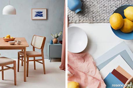 Past meets present dining room and mood board