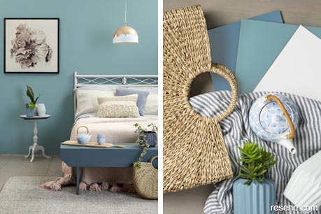 Restful bedroom colours