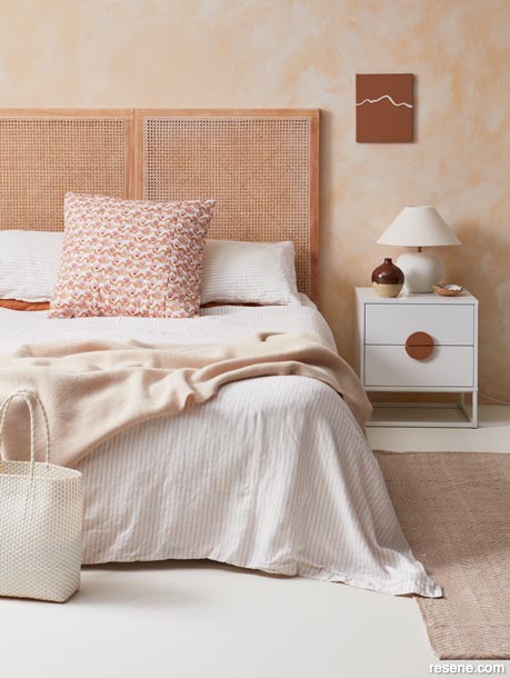 A relaxed interior with warm textured neutrals