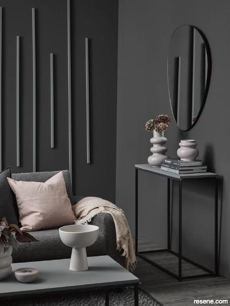 Charcoal cocoon lounge