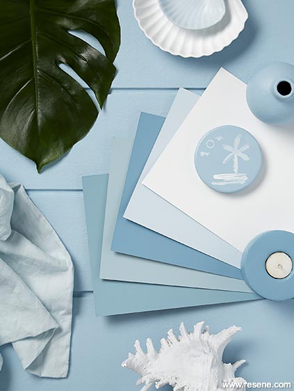 Easy, breezy blue-tiful mood board