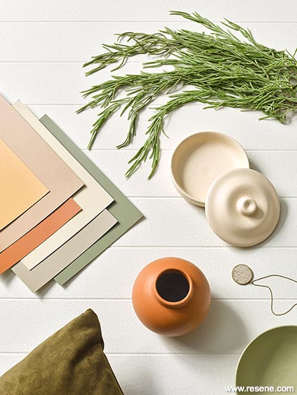 Natural healing mood board