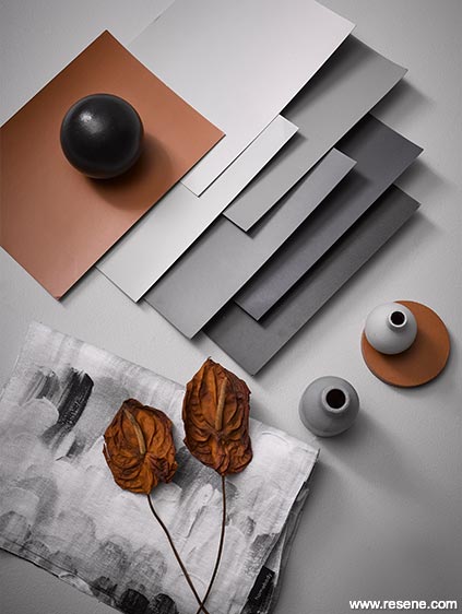 Smouldering in sepia mood board