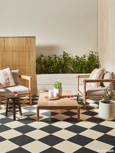 Sophisticated outdoor entertaining zone