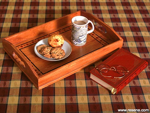 Stain a tea tray