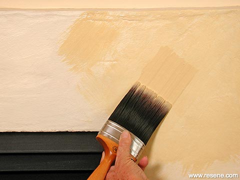 Step 1 - limewashing
