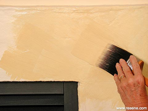Step 2 - limewashing
