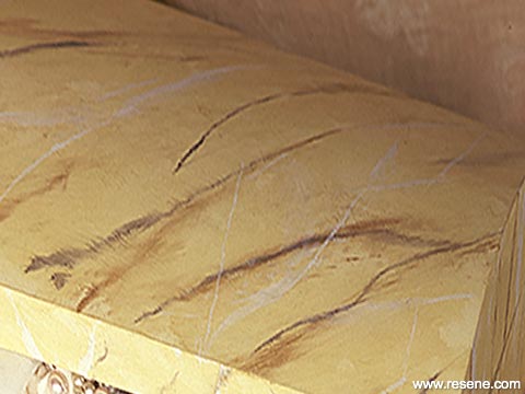 Detail of feather strokes