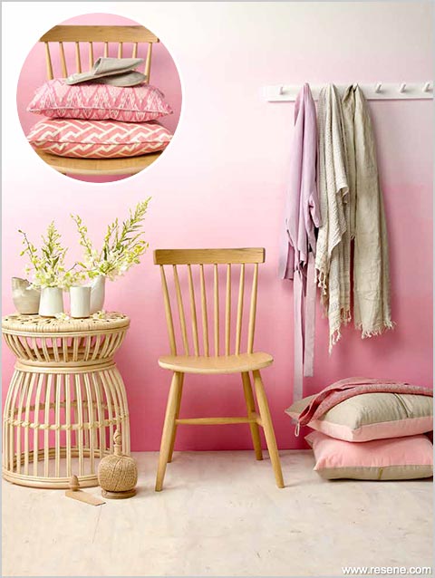 Paint a ombre statement wall