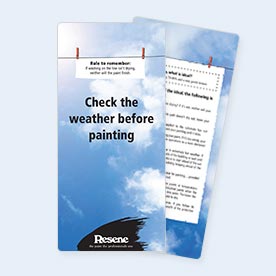 Check the weather before painting