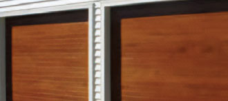 Garage doors (woodstain finish)