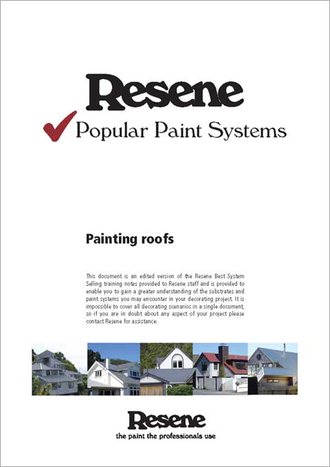 Download the training notes PDF file Painting roofs - how to guide