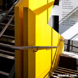 A splash of colour in a heritage building scheme