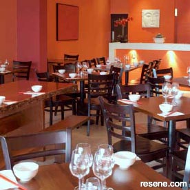 Asian influence design and colour