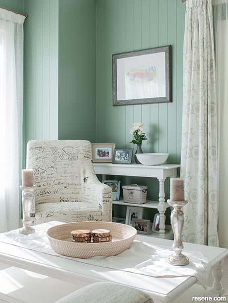 Green - harmonious and restful, symbolic of new life and hope