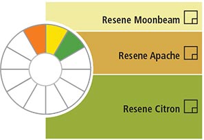 Related/analogous colour scheme